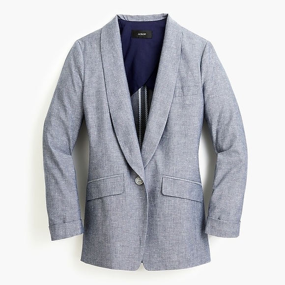 J. Crew Unstructured blazer in cotton-linen - Picture 2 of 6
